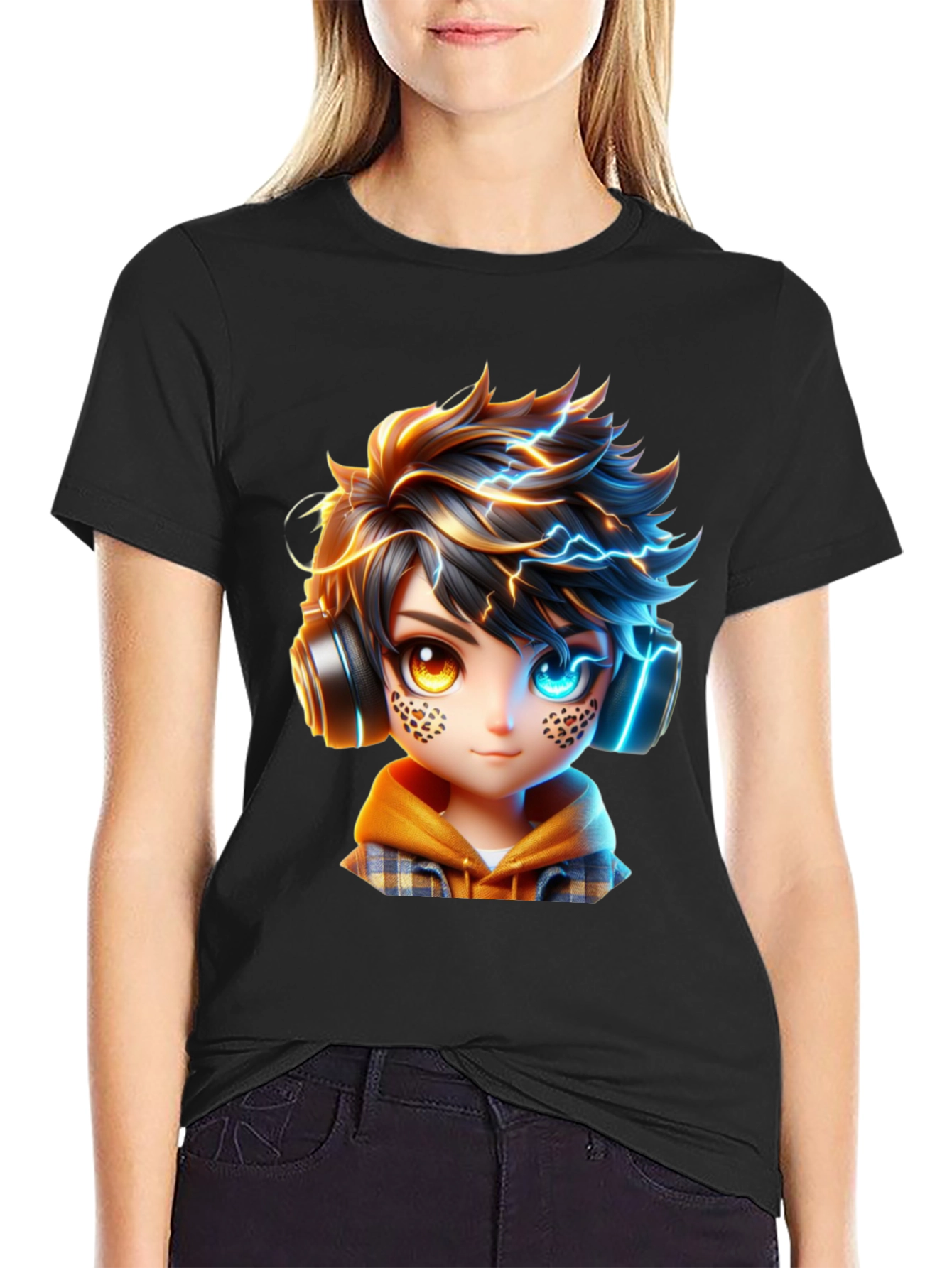 Anime Boy Lightning T-Shirt