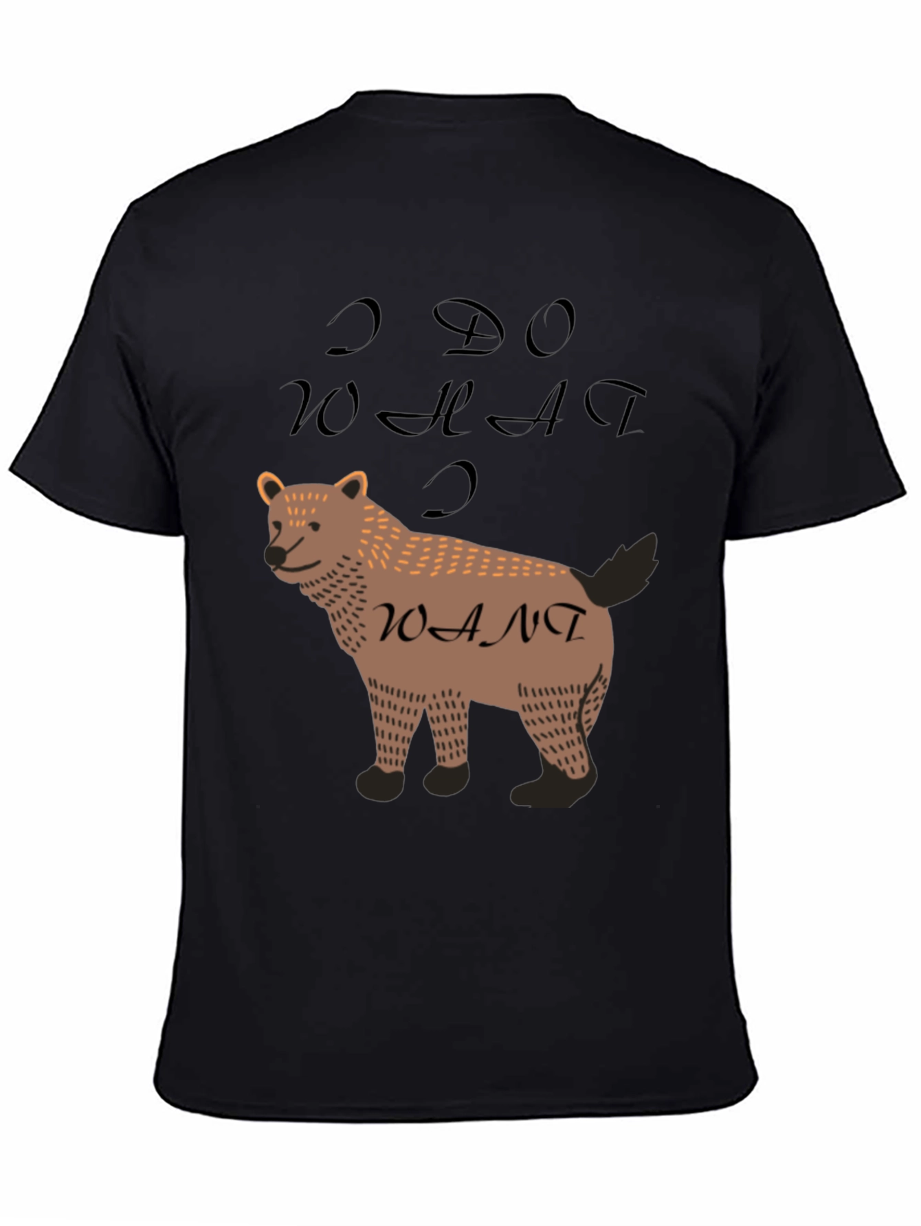I Do What I Want Bear Graphic Tee