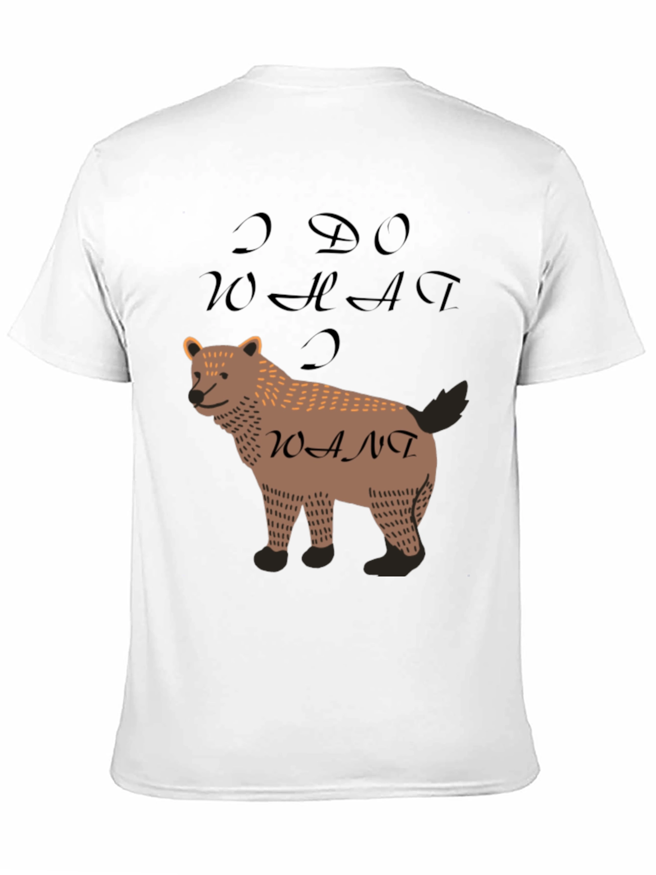 I Do What I Want Bear Graphic Tee