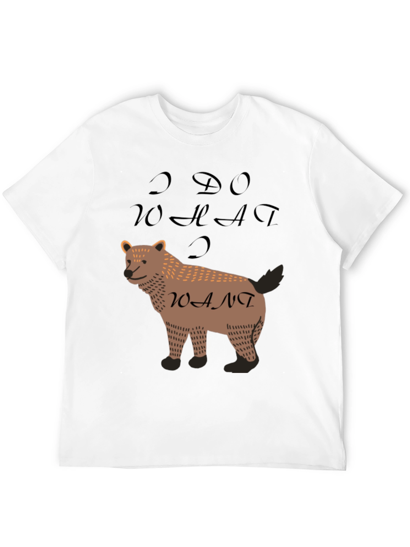 I Do What I Want Bear Graphic Tee