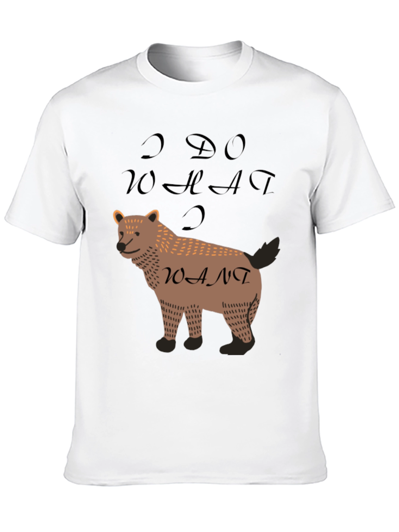 I Do What I Want Bear Graphic Tee