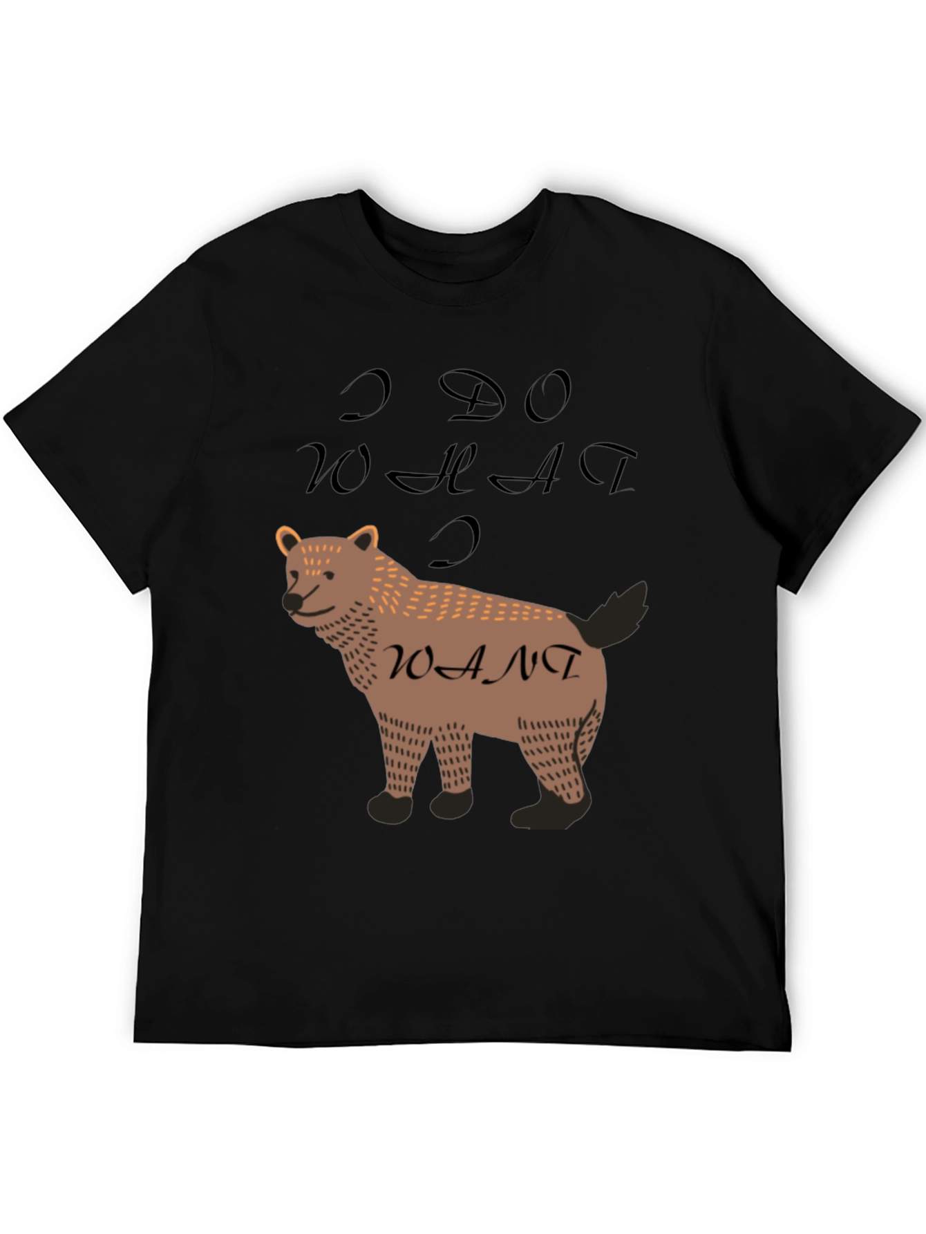 I Do What I Want Bear Graphic Tee