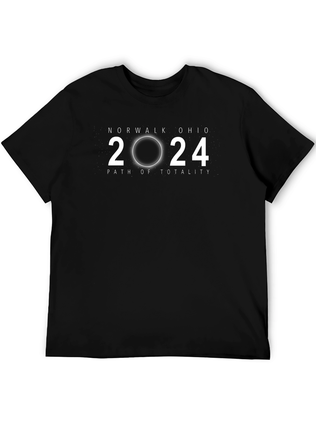 Norwalk Ohio 2024 Path of Totality Eclipse T-Shirt