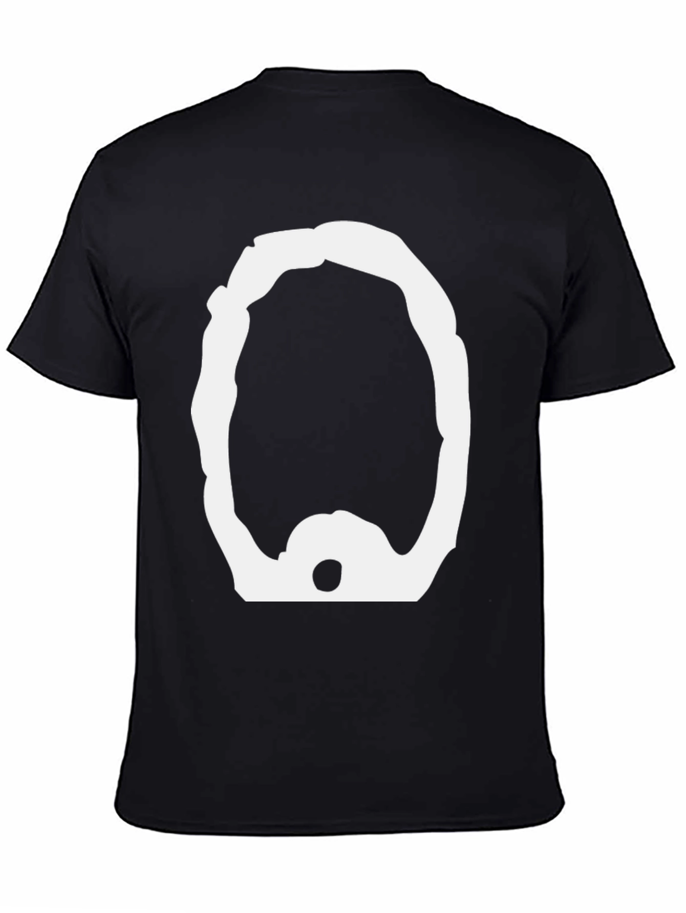 Oversized White Jaw Bone Graphic Tee