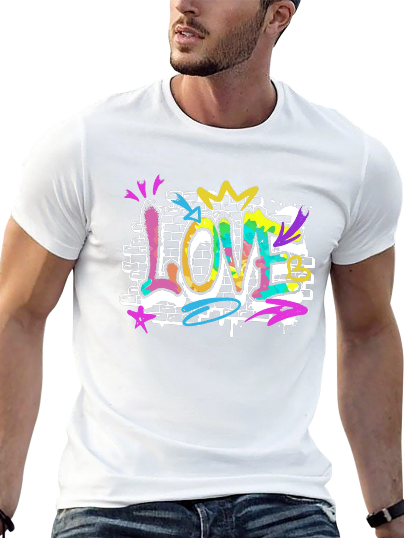 LOVE Graffiti Tee - Urban Style T-Shirt