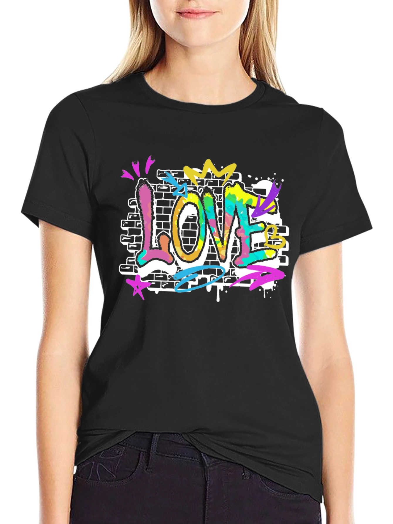 LOVE Graffiti Tee - Urban Style T-Shirt