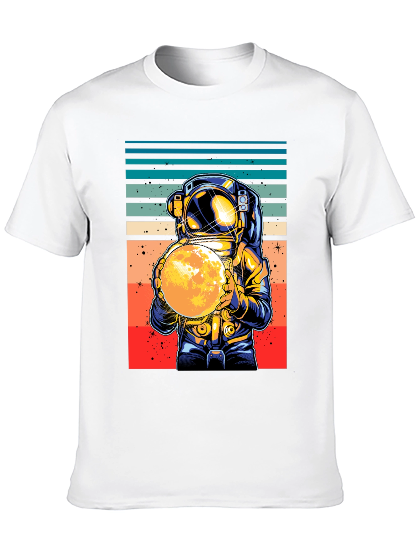 Retro Astronaut Moon T-Shirt