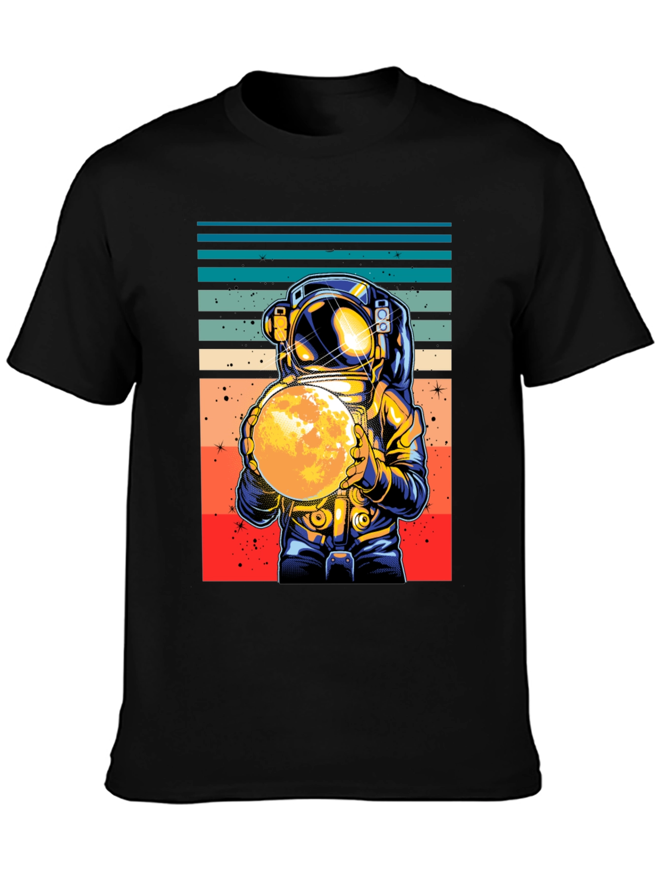 Retro Astronaut Moon T-Shirt