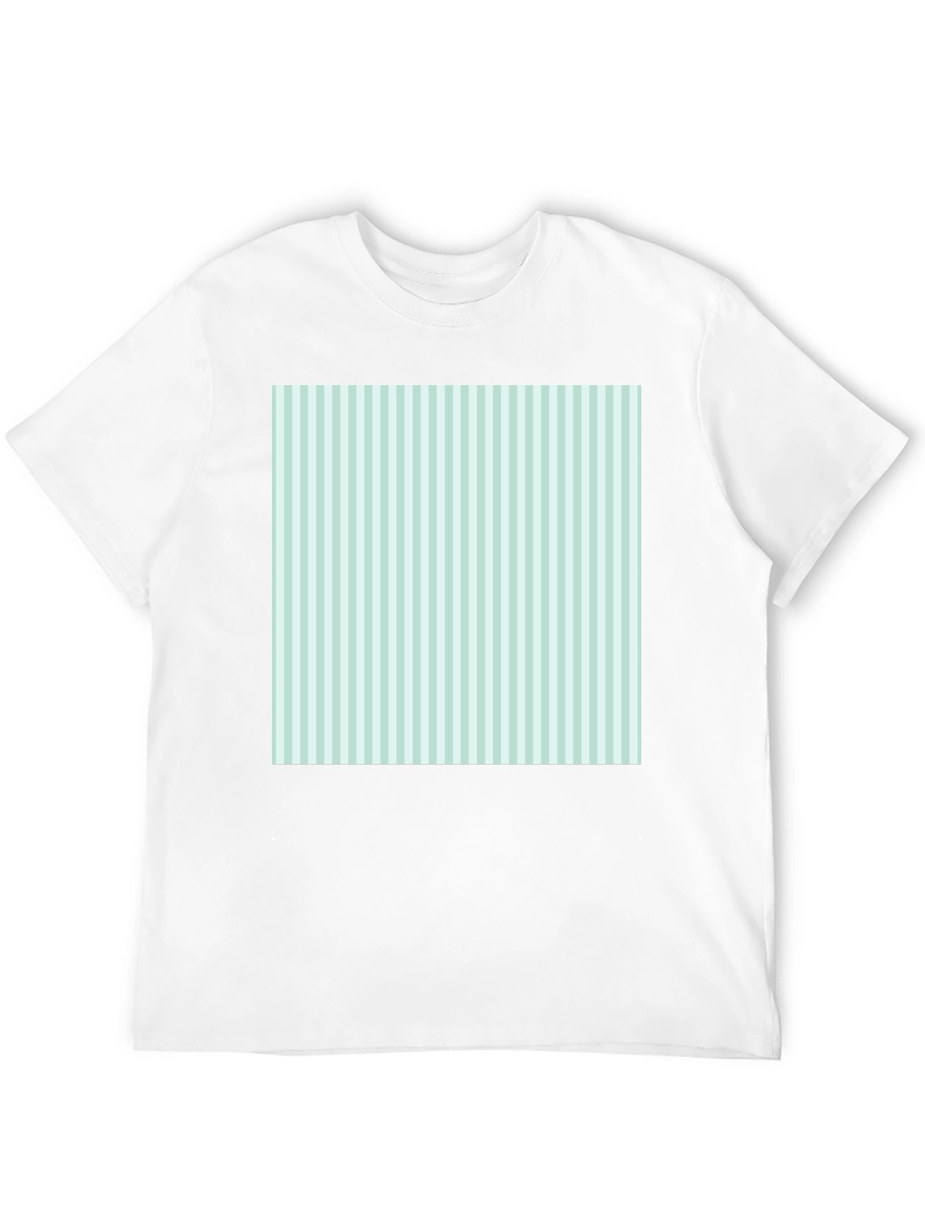 Striped Square Tee - Modern Graphic T-Shirt