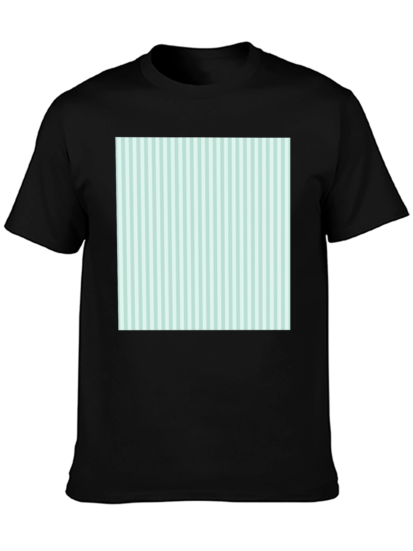 Striped Square Tee - Modern Graphic T-Shirt