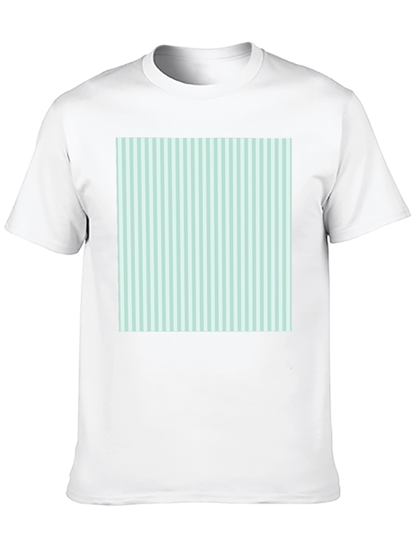 Striped Square Tee - Modern Graphic T-Shirt