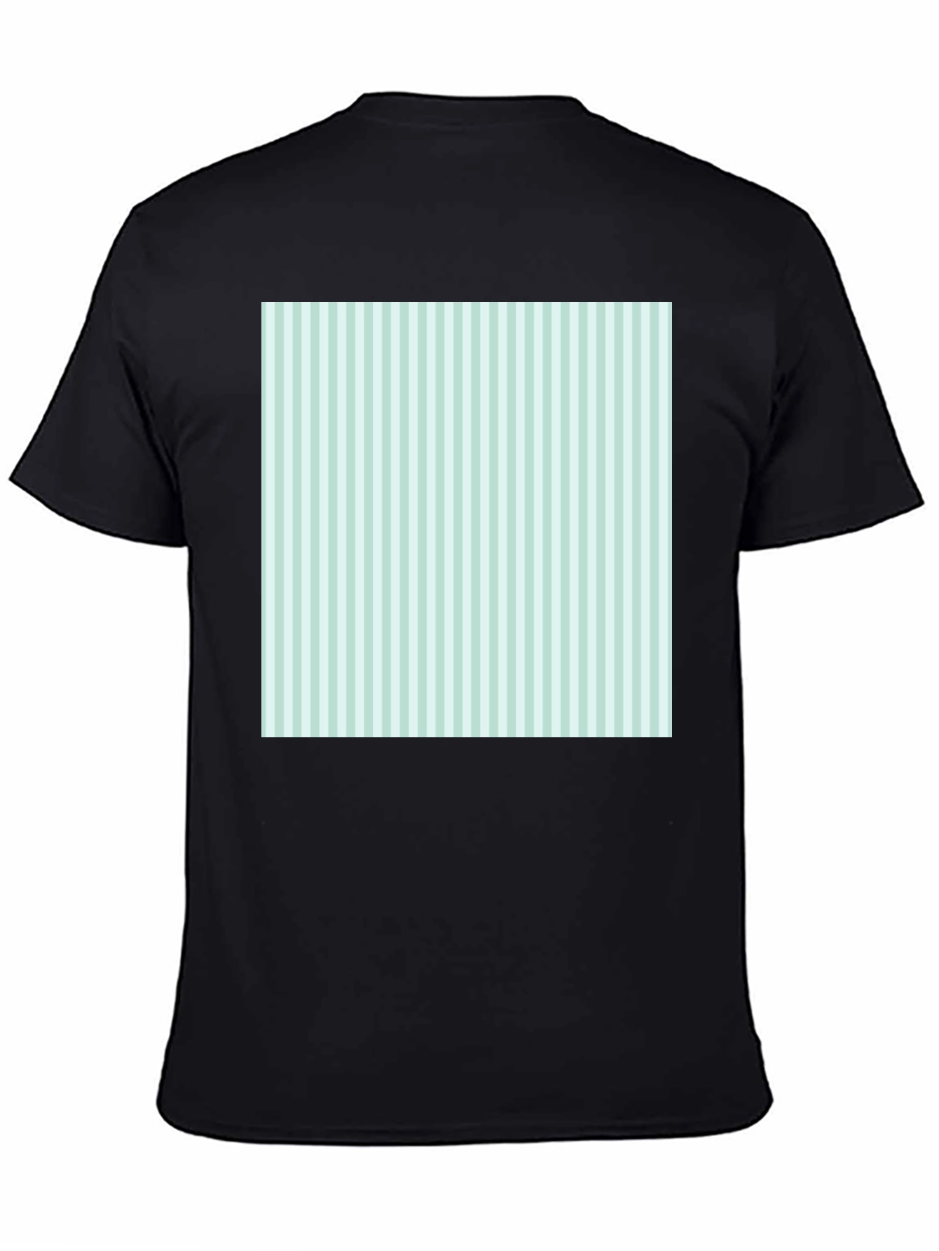 Striped Square Tee - Modern Graphic T-Shirt