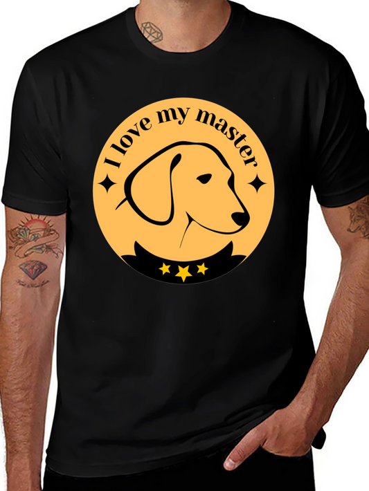 Dog Lover T-Shirt - I Love My Master - Cute Pet Tee