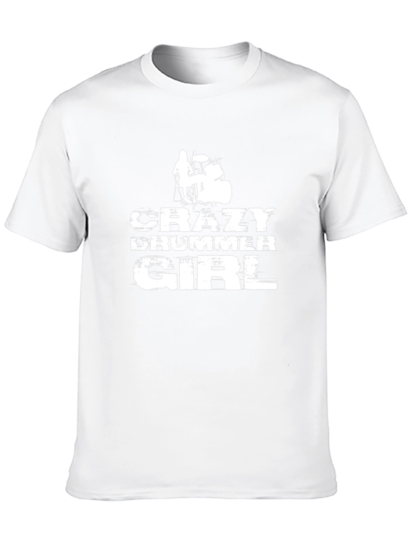 Crazy Drummer Girl T-Shirt - Music Lover Tee