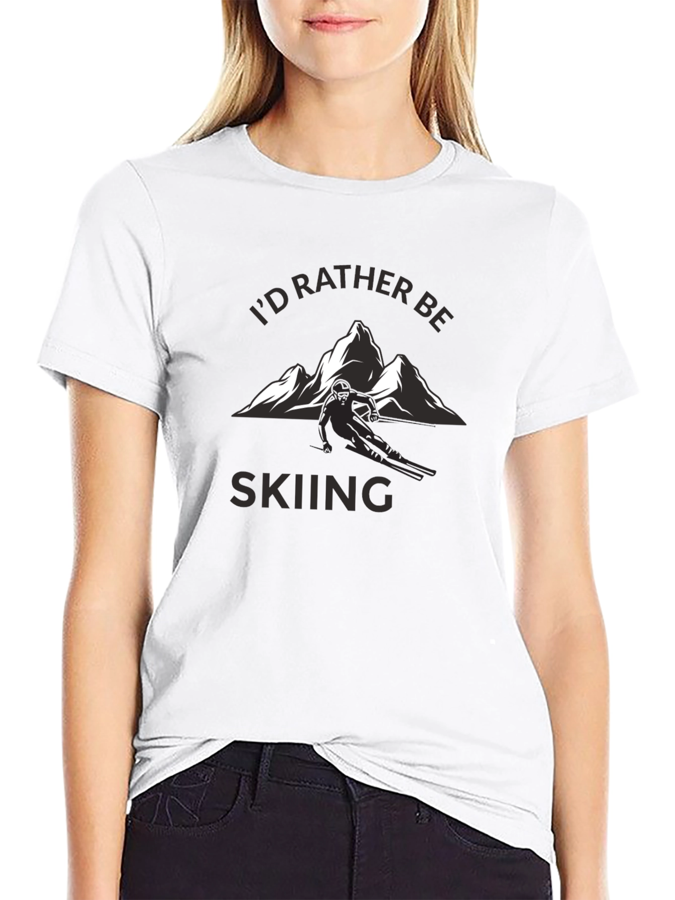 Id Rather Be Skiing T-Shirt