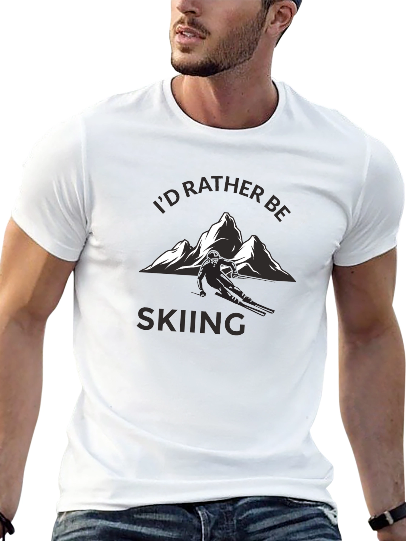 Id Rather Be Skiing T-Shirt