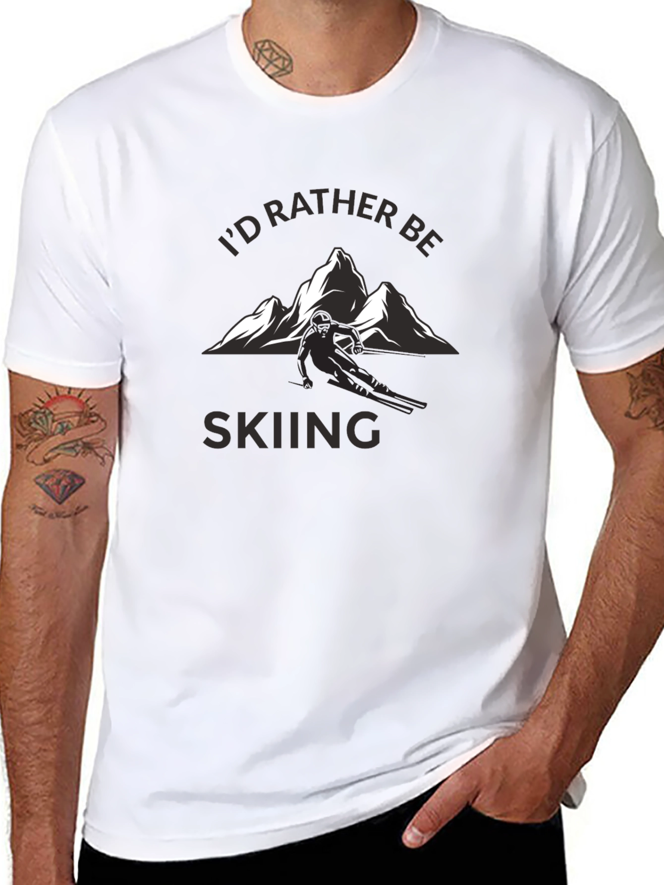 Id Rather Be Skiing T-Shirt