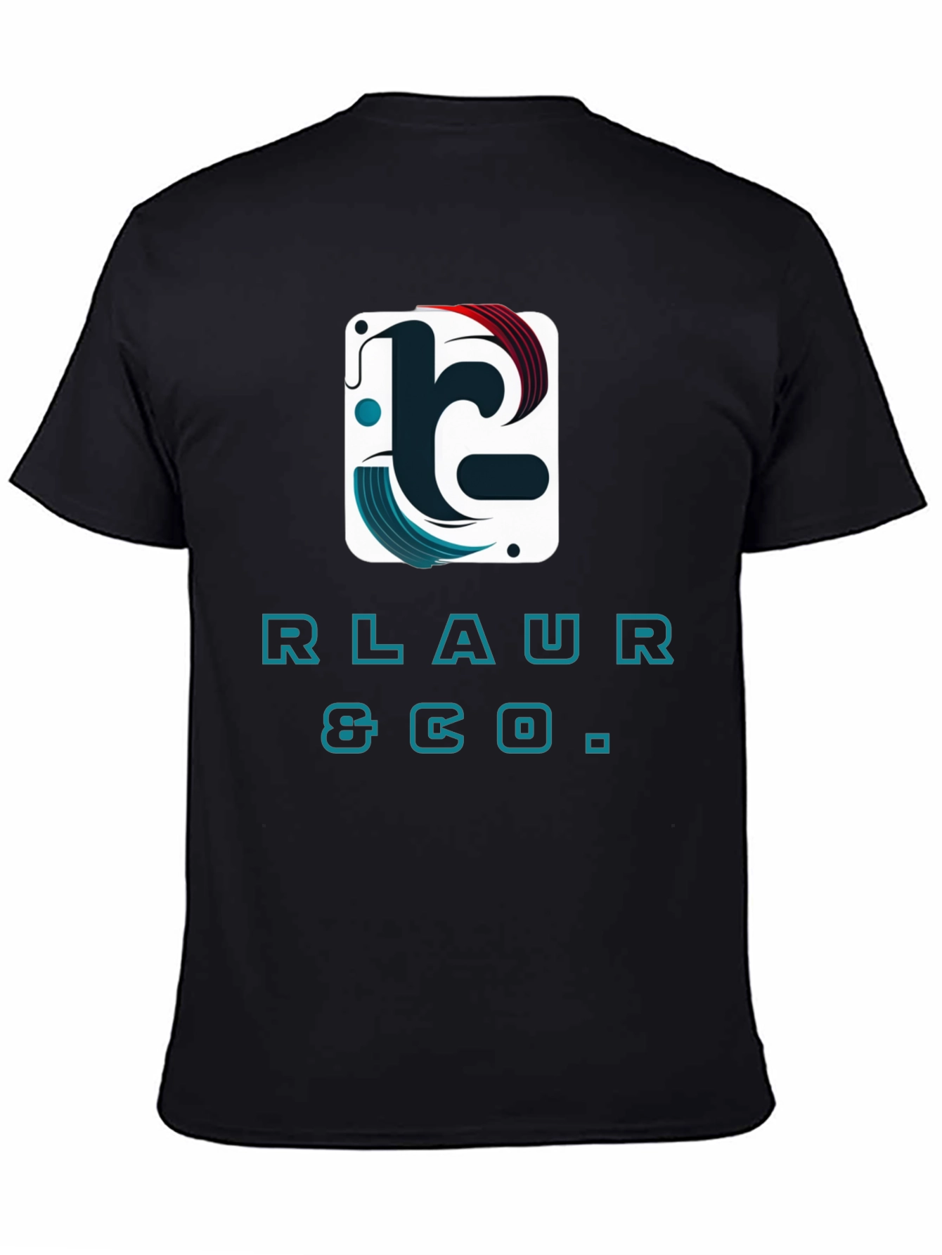 RLAUR & CO. Graphic Print Black T-Shirt