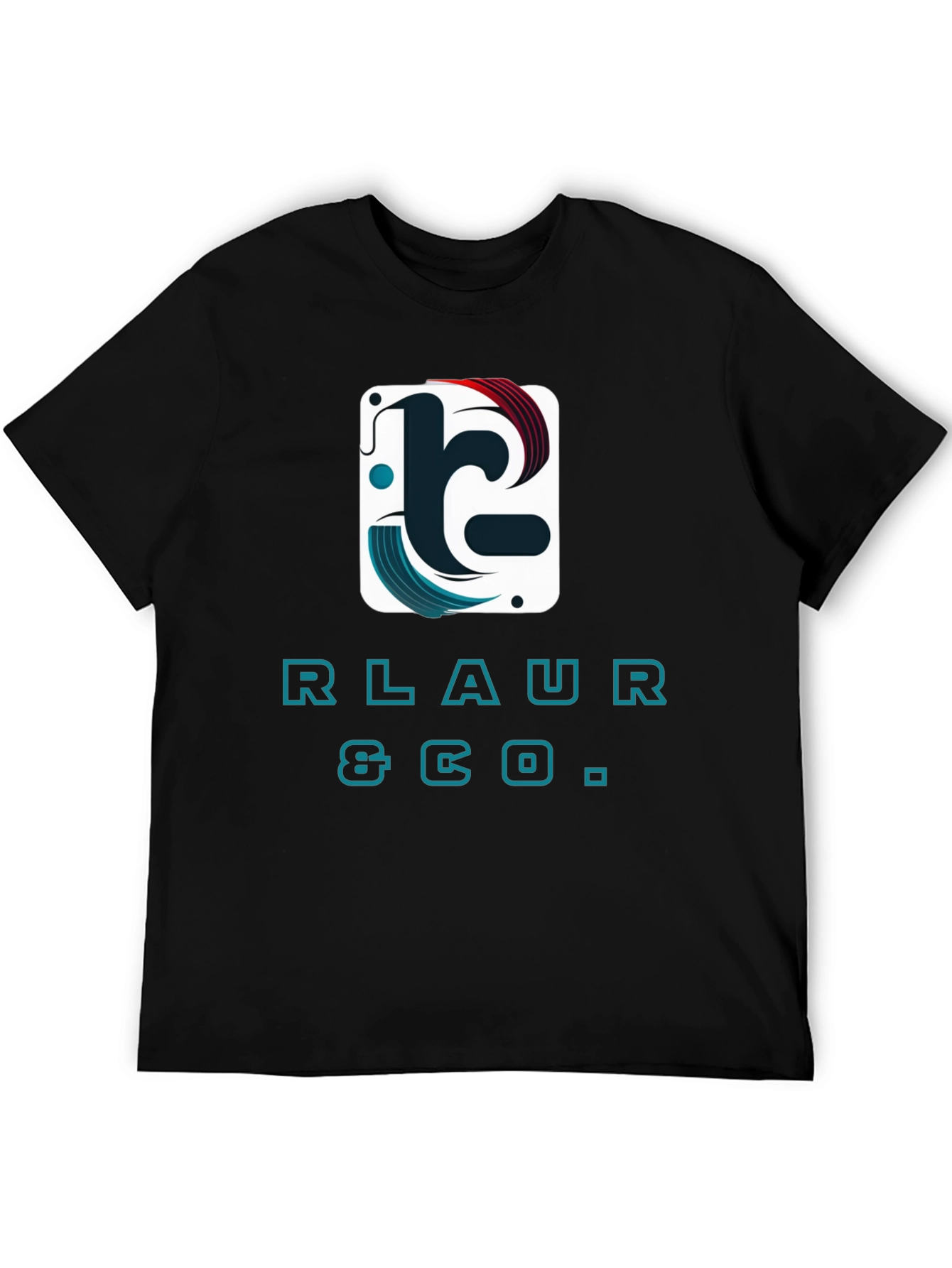 RLAUR & CO. Graphic Print Black T-Shirt