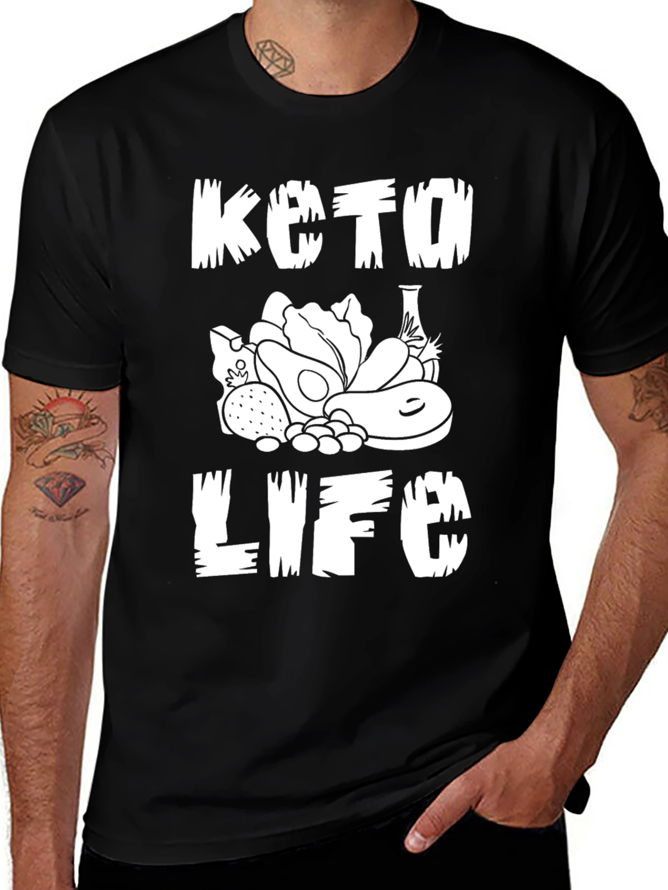 Keto Life Graphic Tee - Black