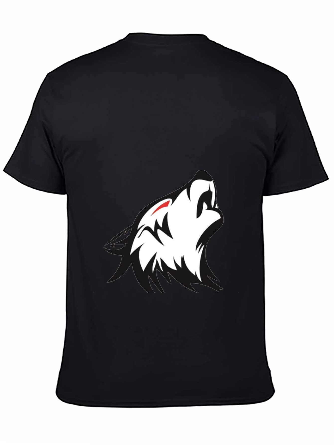 Black Wolf Graphic Tee - Modern Style