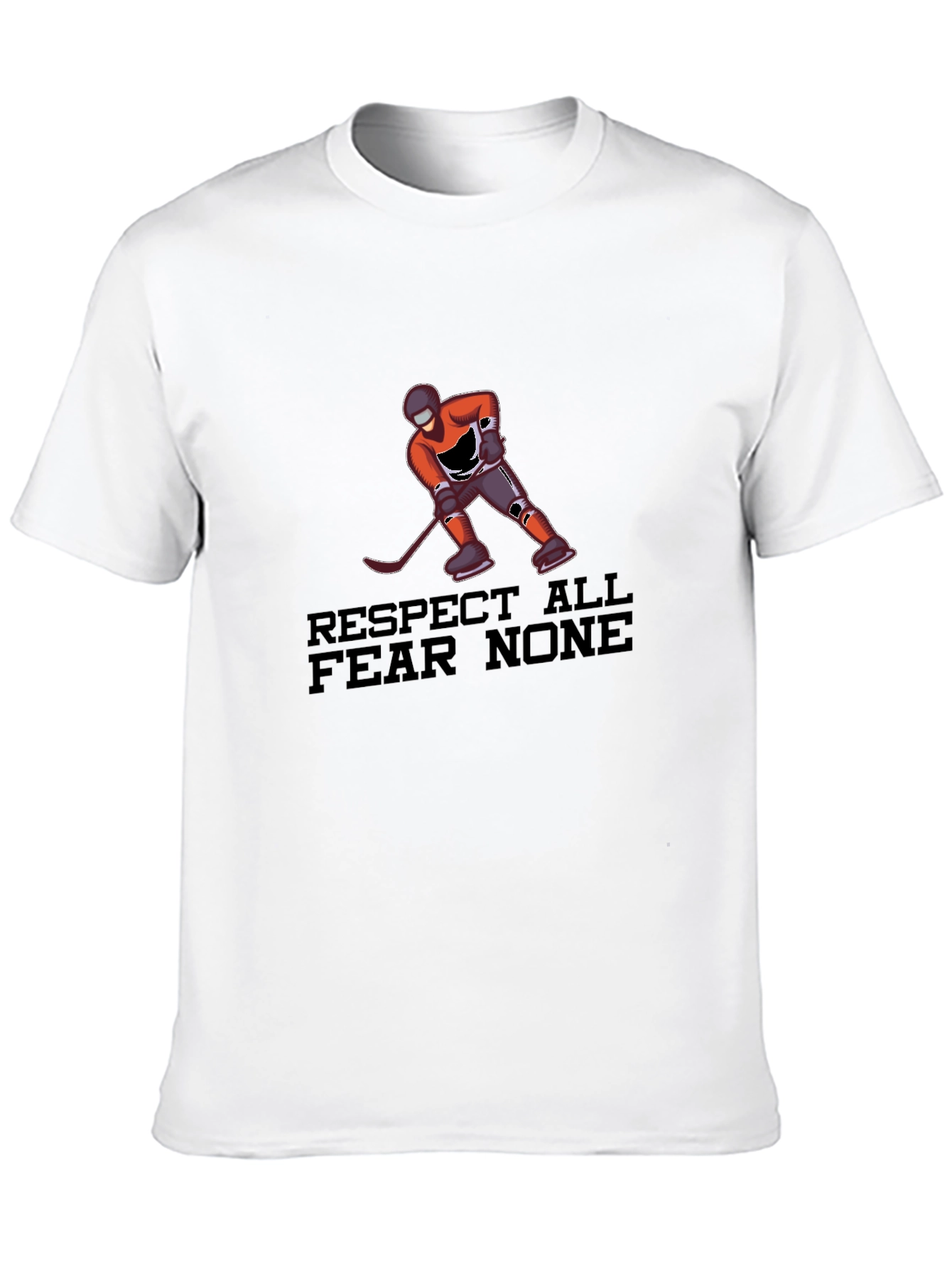 Respect All Fear None Hockey Graphic Tee