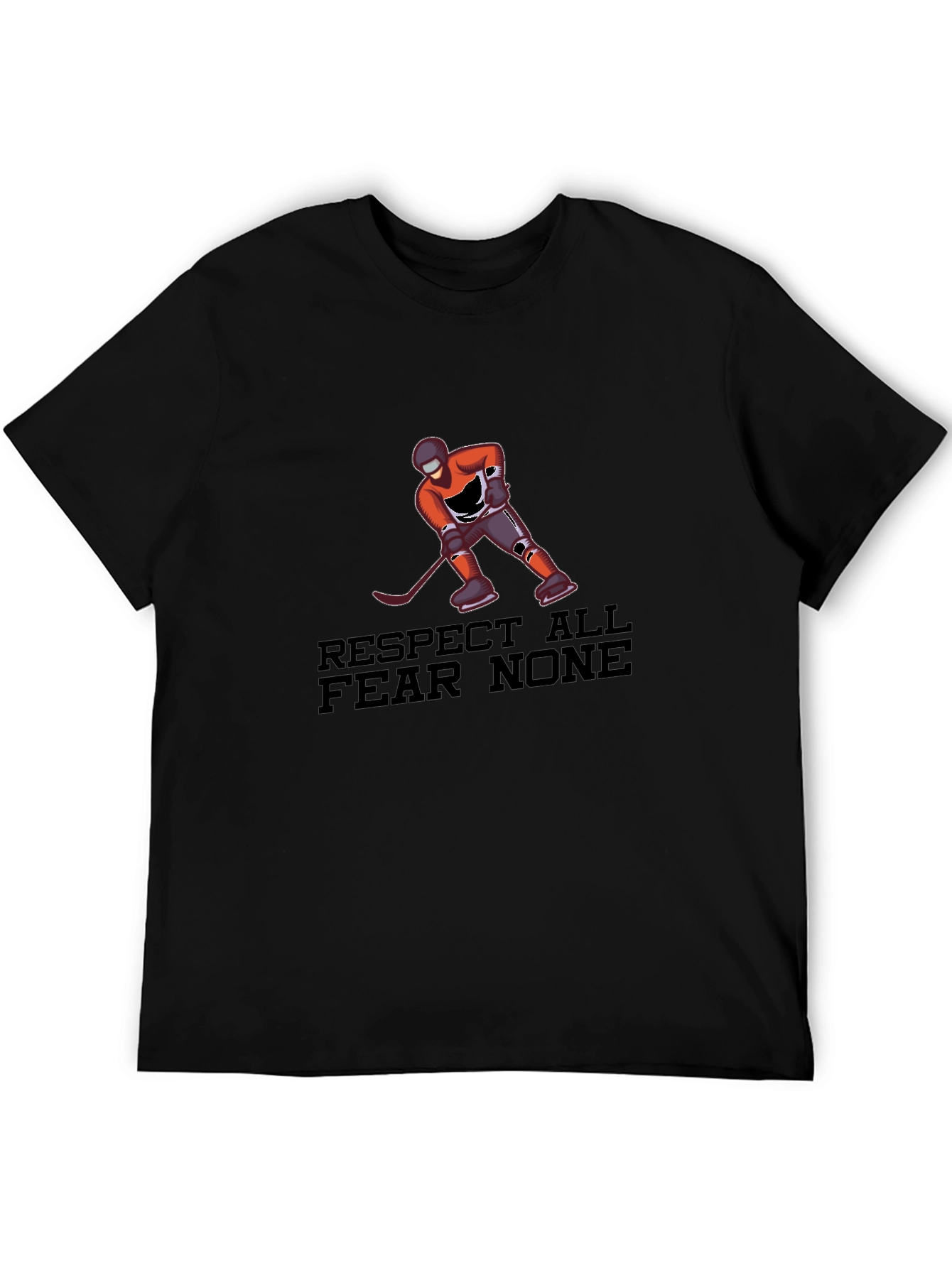 Respect All Fear None Hockey Graphic Tee