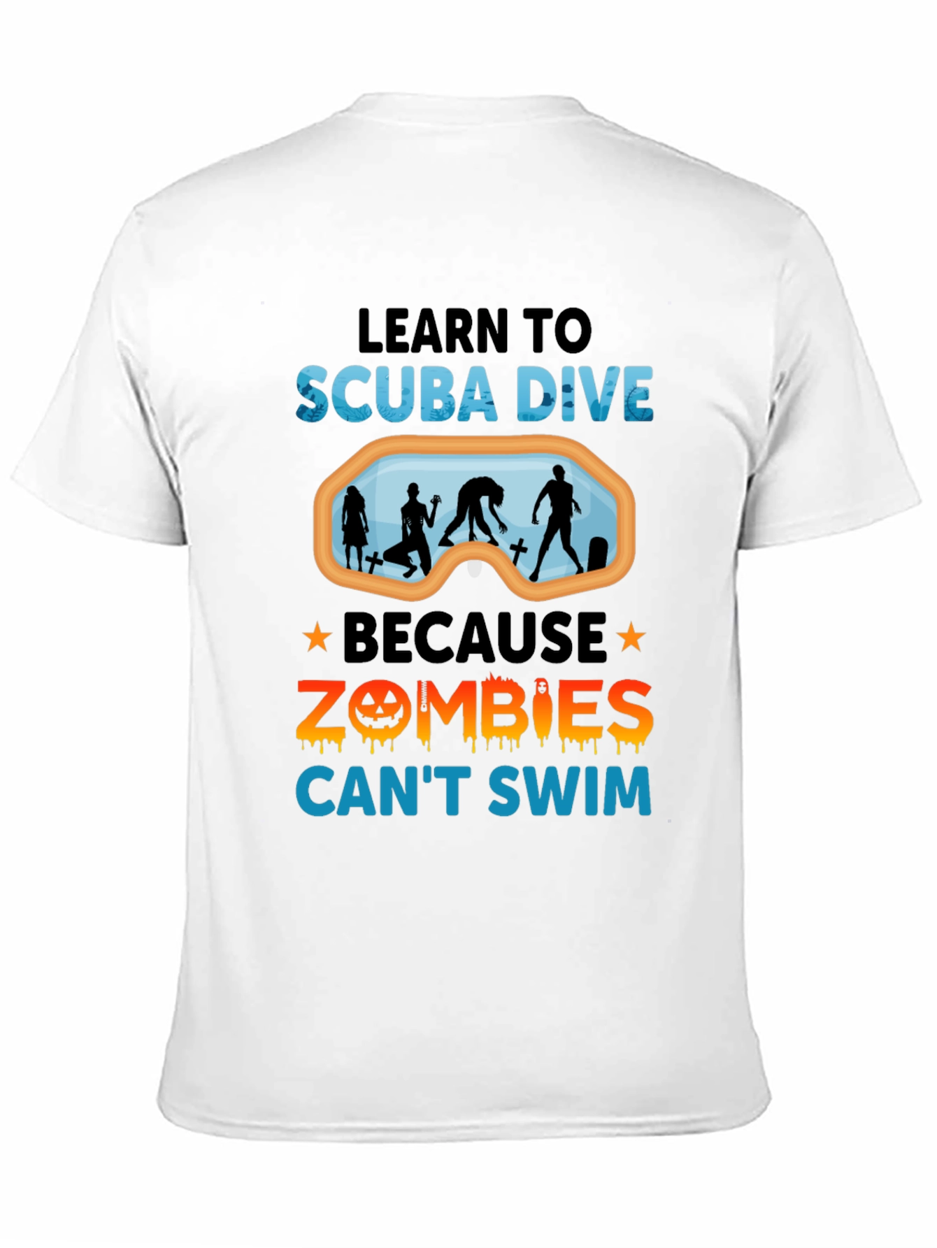 Scuba Dive Zombie T-Shirt Funny Halloween Shirt