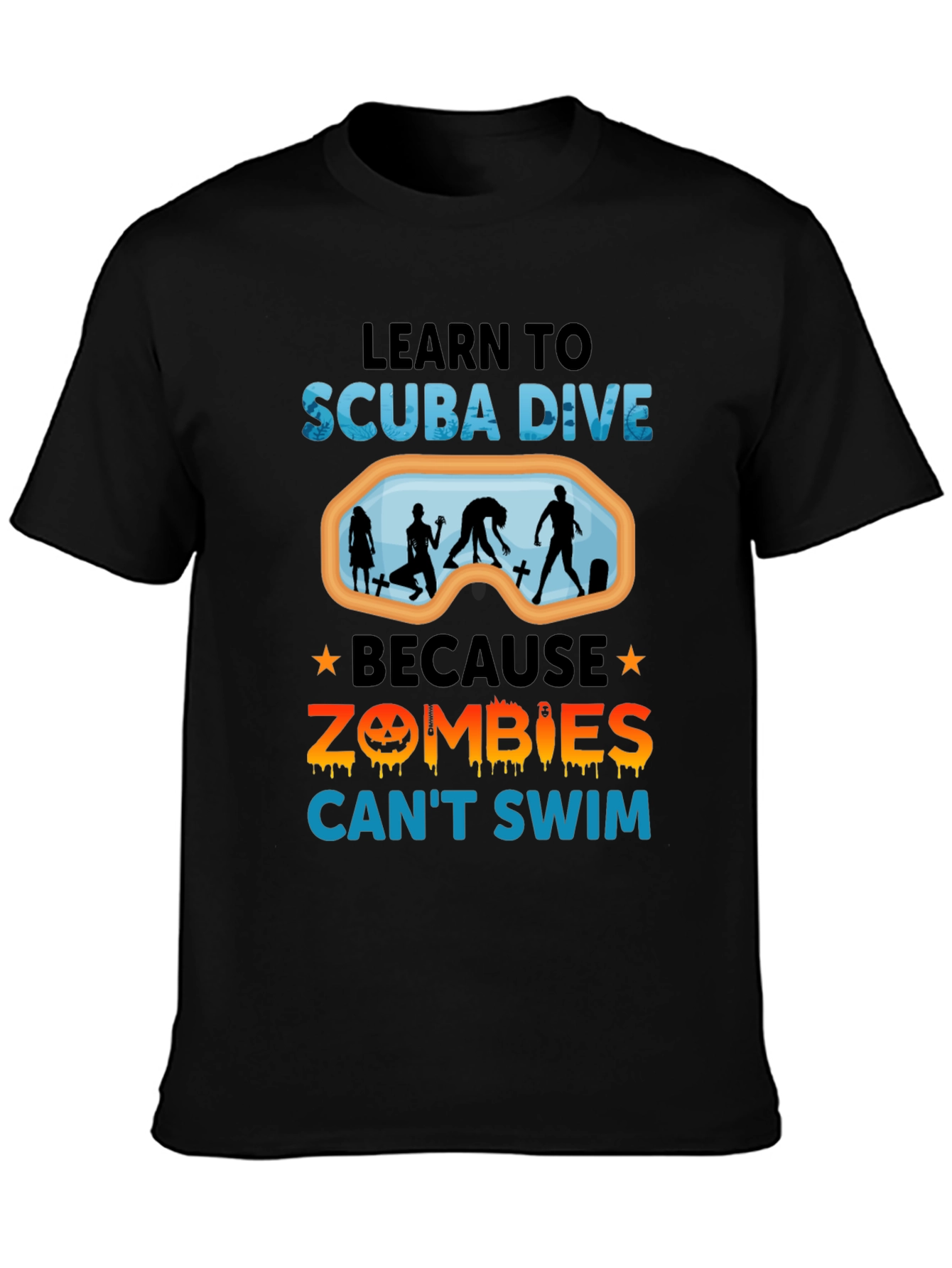 Scuba Dive Zombie T-Shirt Funny Halloween Shirt