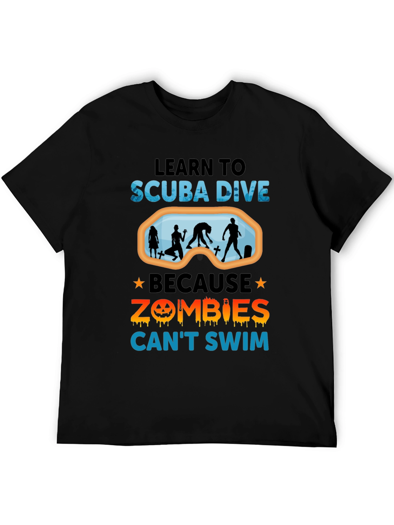 Scuba Dive Zombie T-Shirt Funny Halloween Shirt