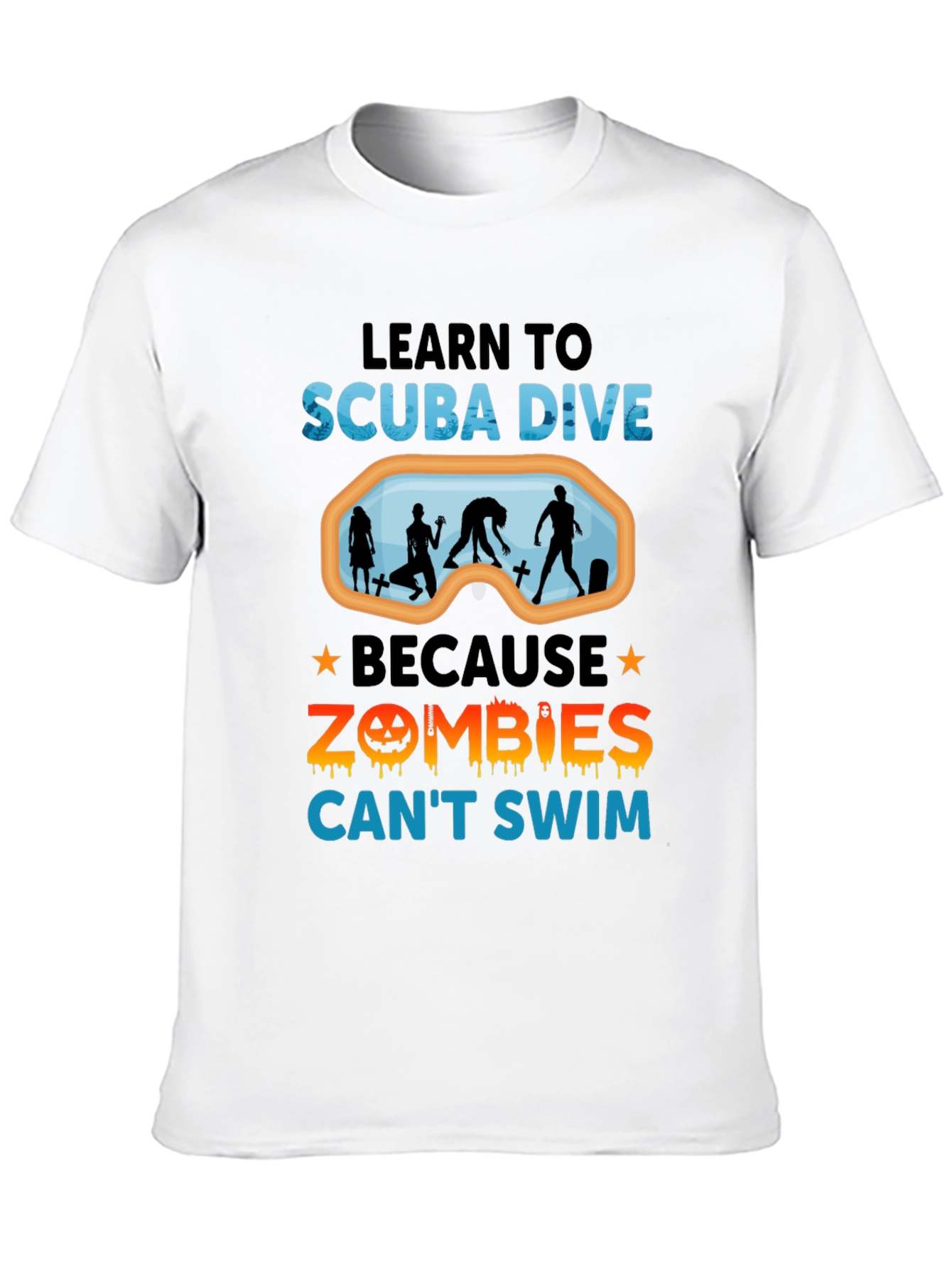 Scuba Dive Zombie T-Shirt Funny Halloween Shirt