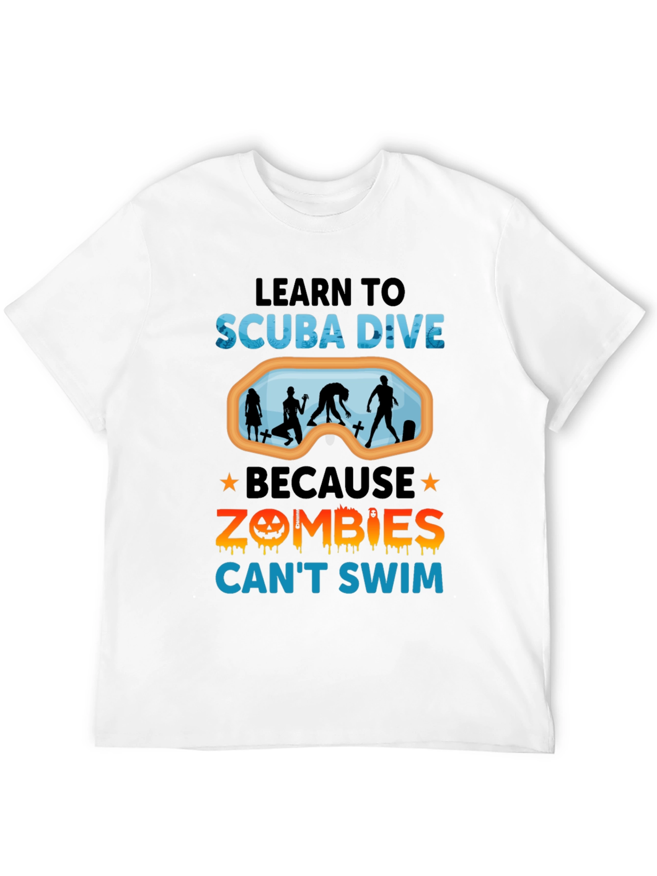 Scuba Dive Zombie T-Shirt Funny Halloween Shirt