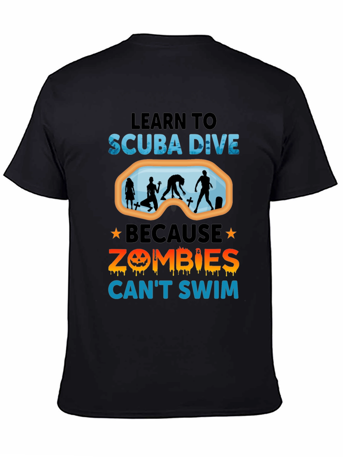 Scuba Dive Zombie T-Shirt Funny Halloween Shirt
