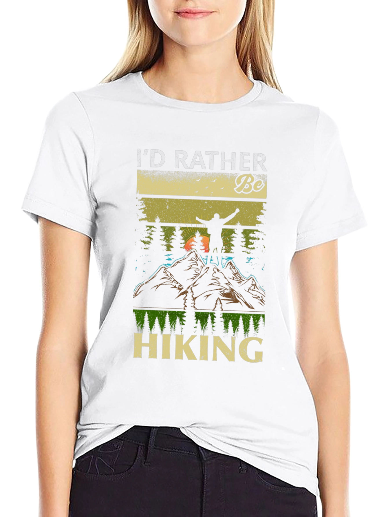 Id Rather Be Hiking T-Shirt - Nature Lover Tee