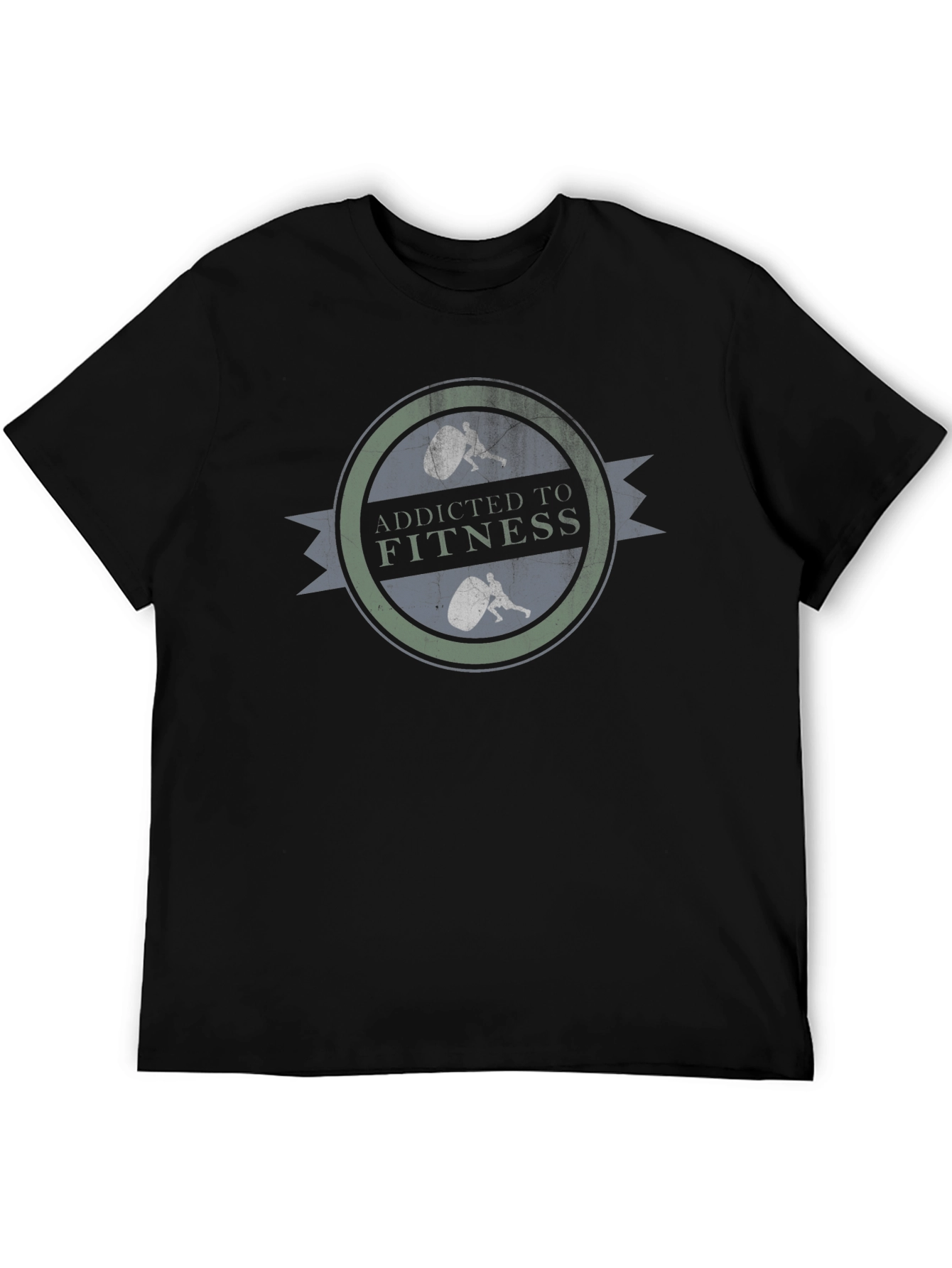 Addicted To Fitness Black T-Shirt