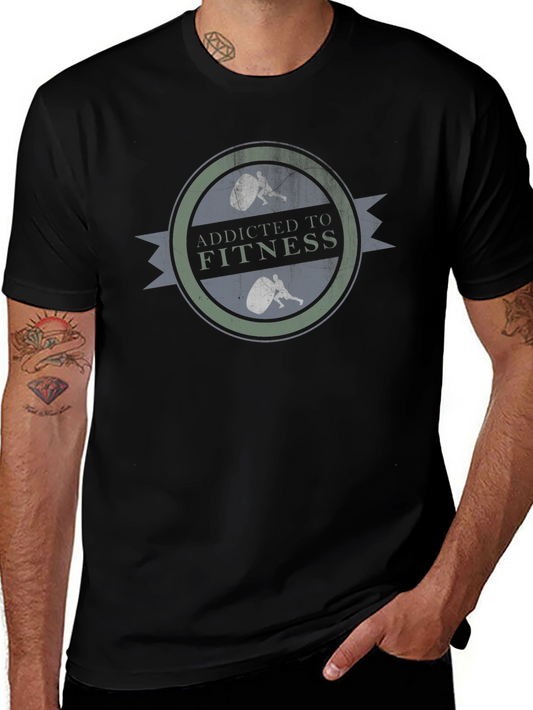 Addicted To Fitness Black T-Shirt