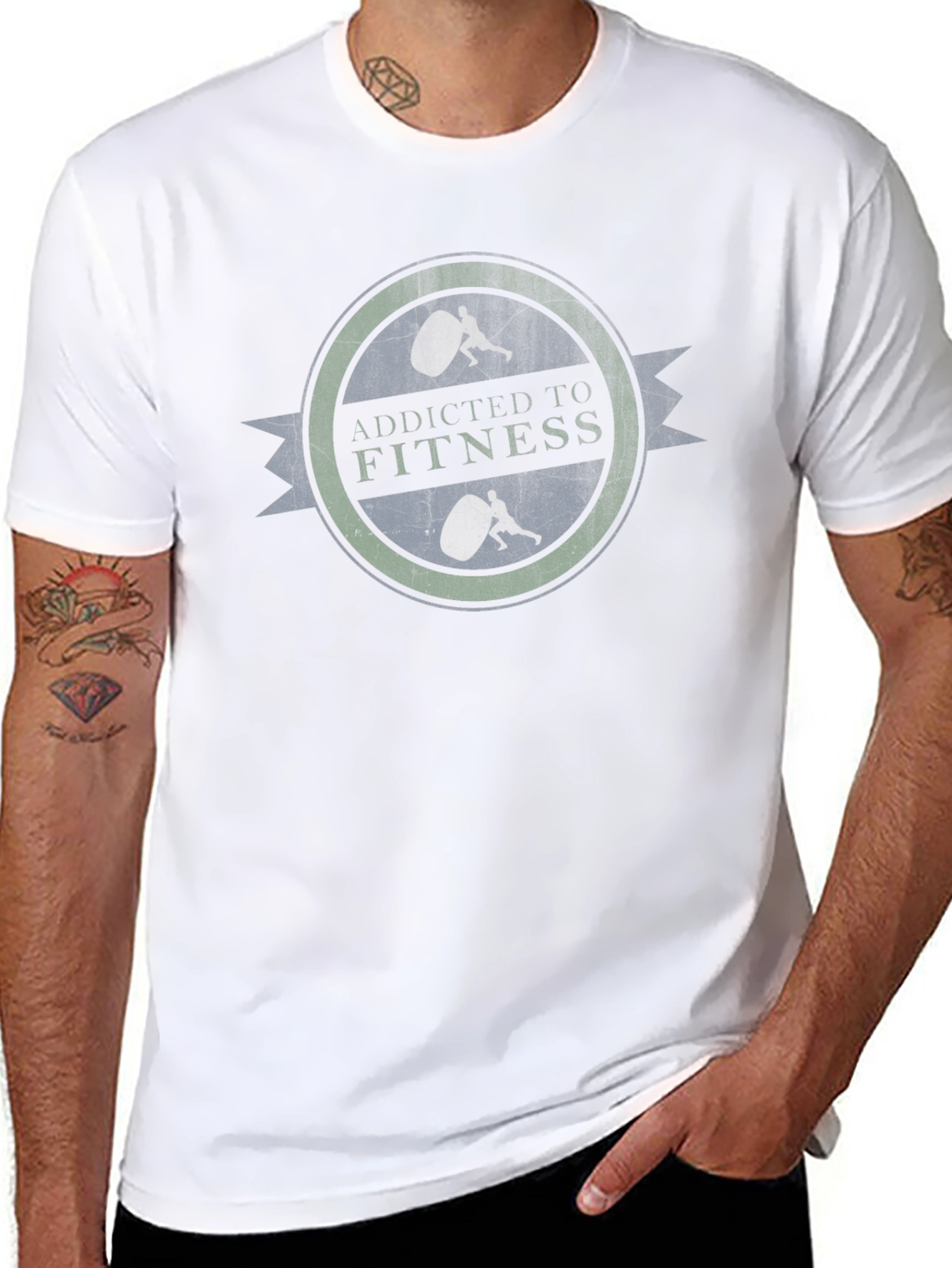 Addicted To Fitness Black T-Shirt