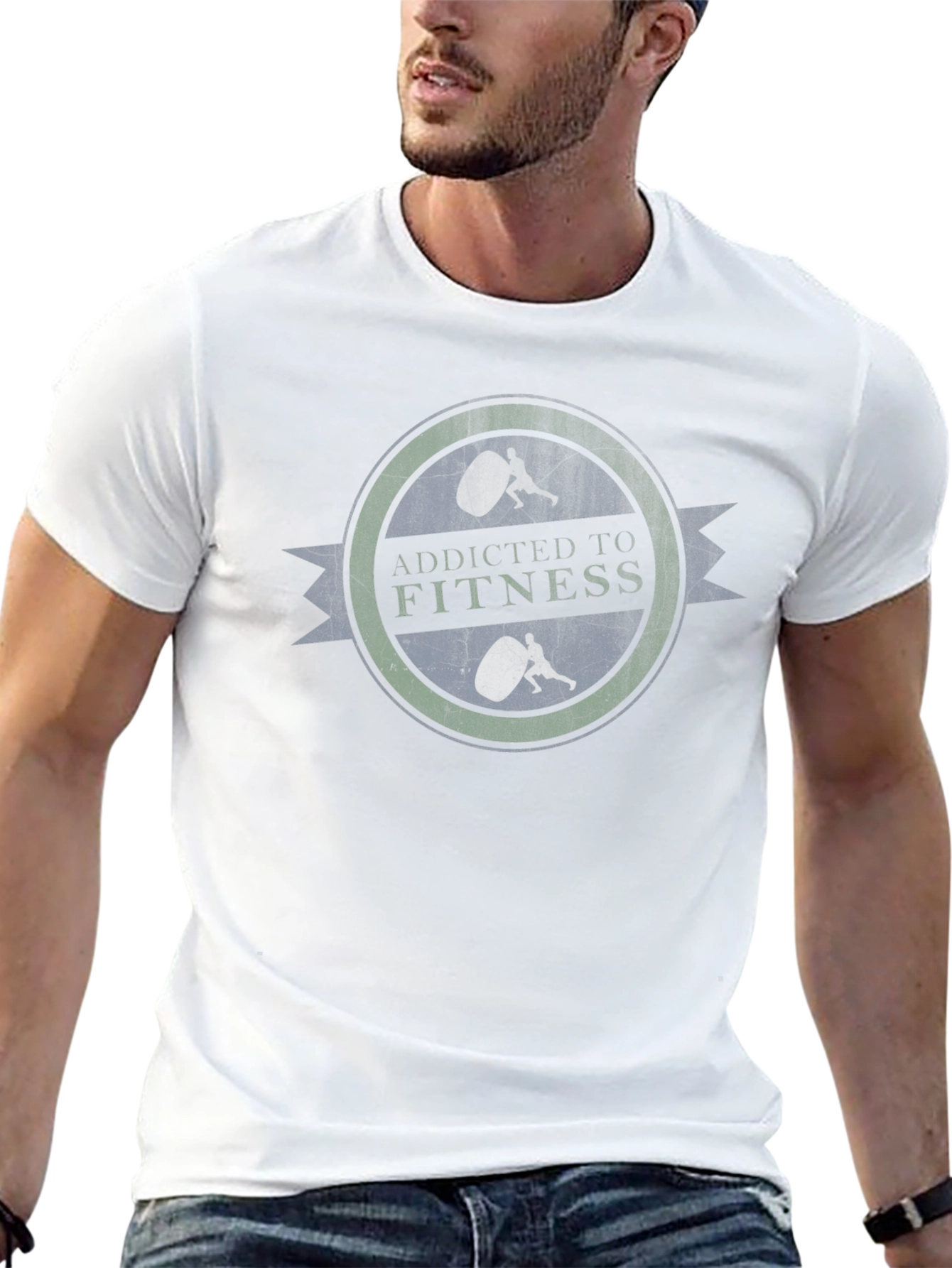 Addicted To Fitness Black T-Shirt