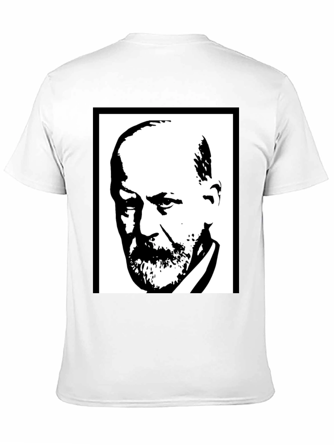 Sigmund Freud Graphic Tee - Black Cotton T-Shirt