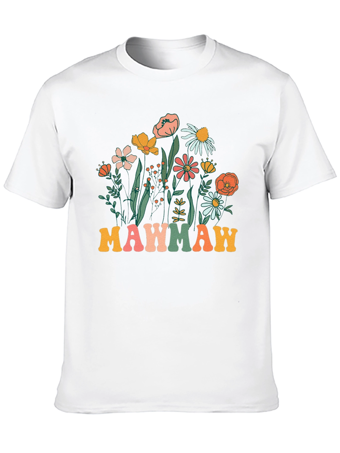 Floral Mawmaw T-Shirt - Retro Grandma Tee