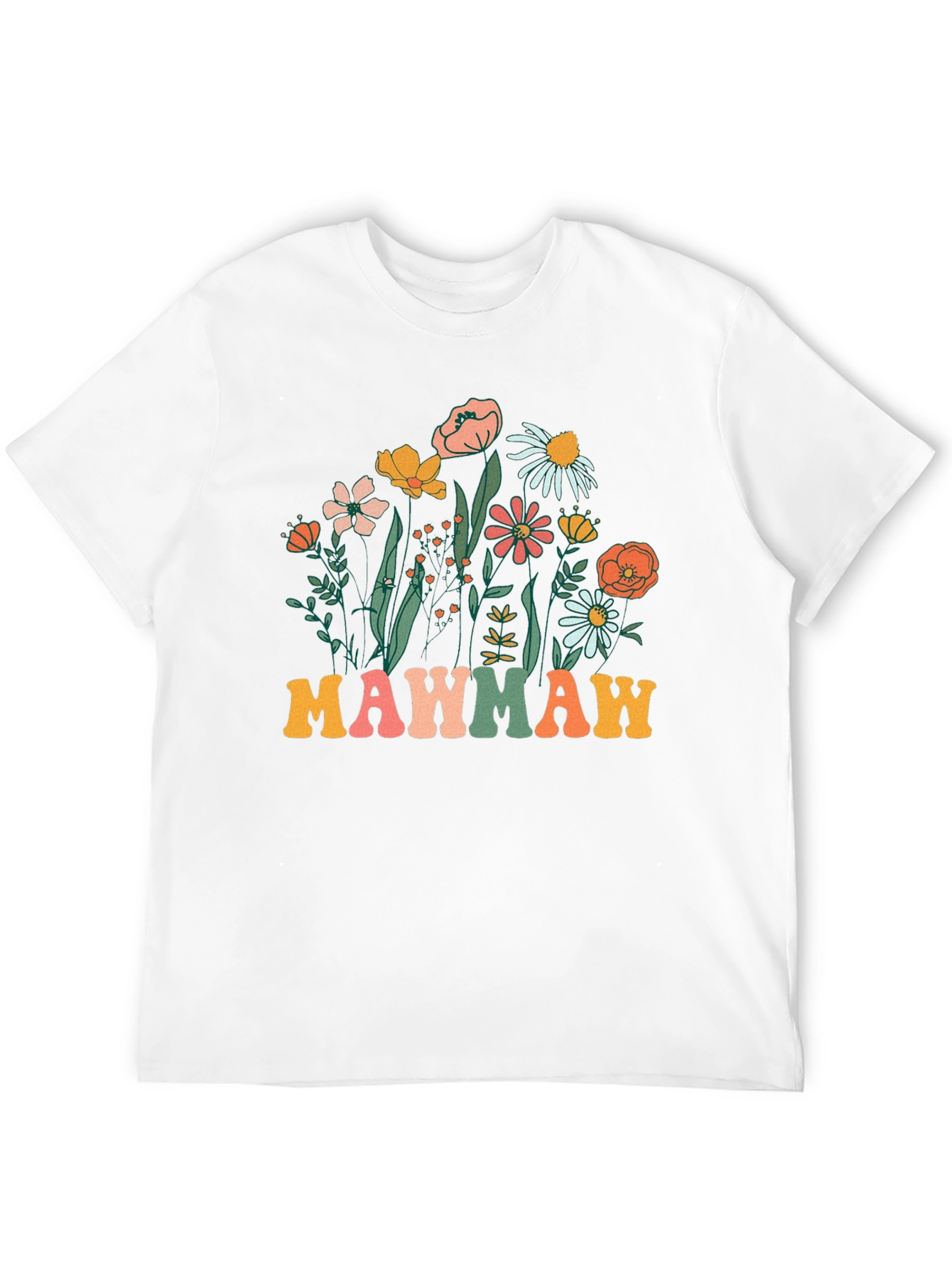Floral Mawmaw T-Shirt - Retro Grandma Tee