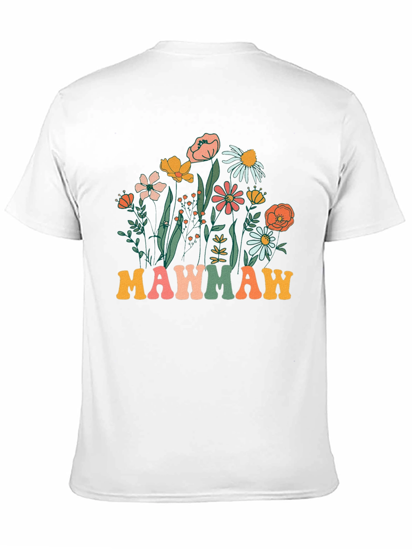 Floral Mawmaw T-Shirt - Retro Grandma Tee