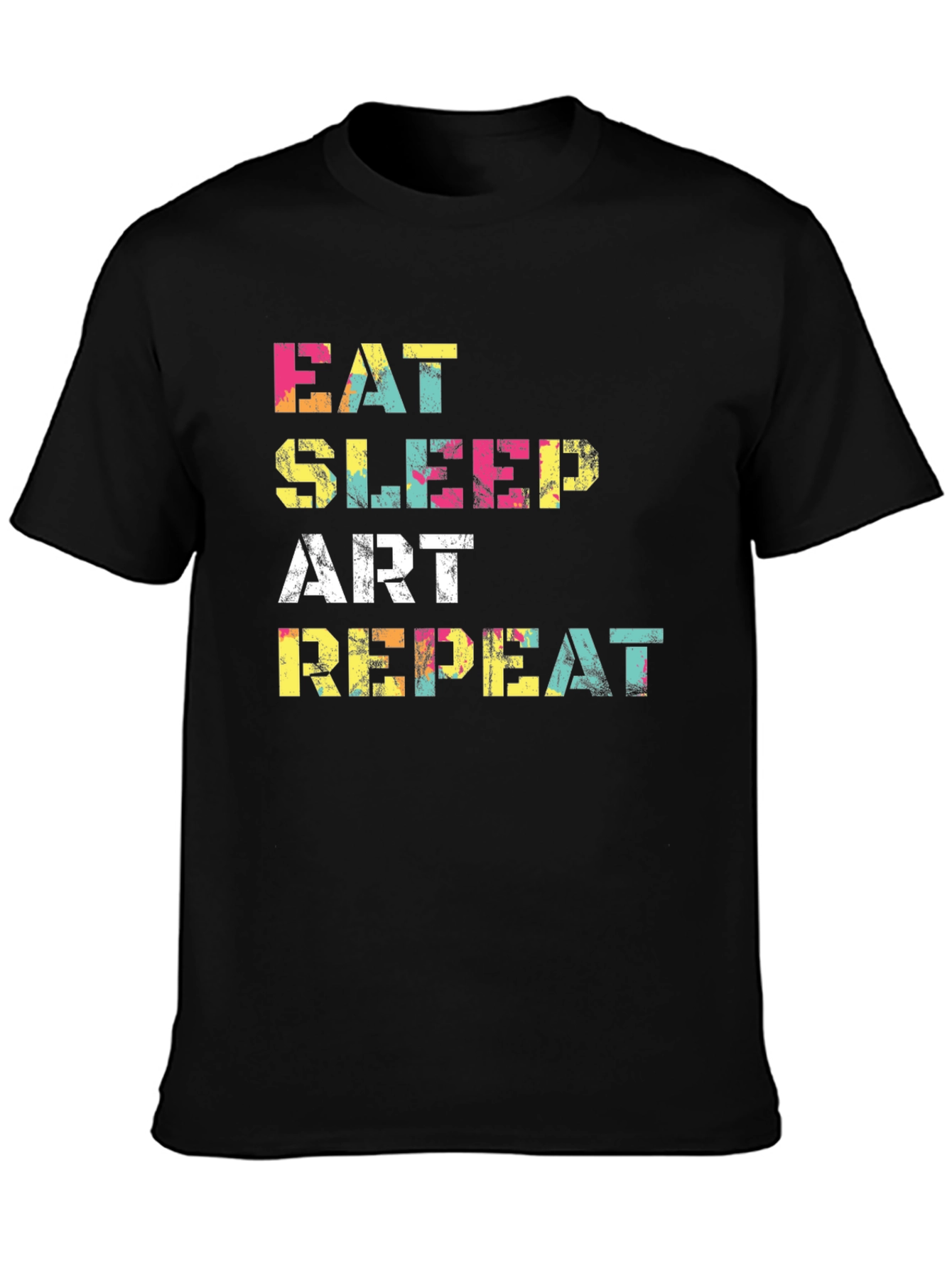 Eat Sleep Art Repeat Graphic Tee