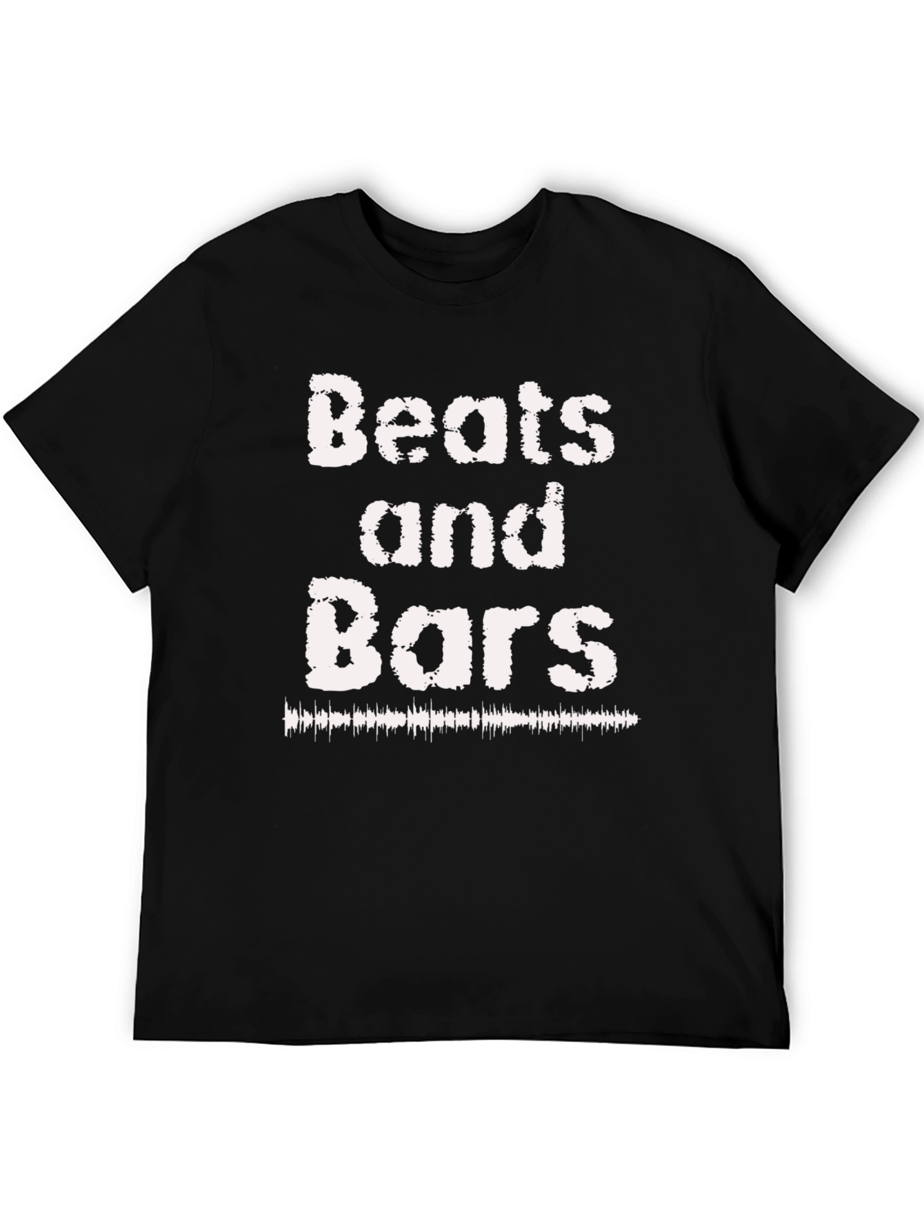 Beats and Bars Black Graphic T-Shirt