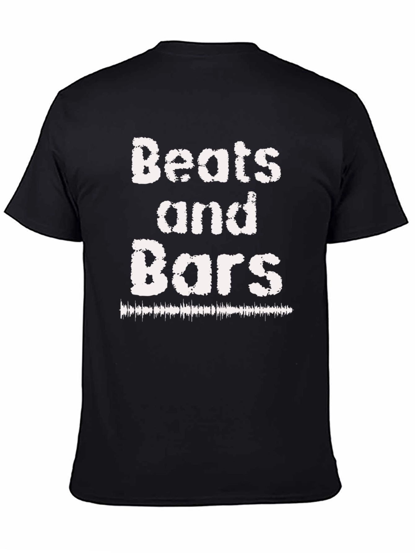 Beats and Bars Black Graphic T-Shirt