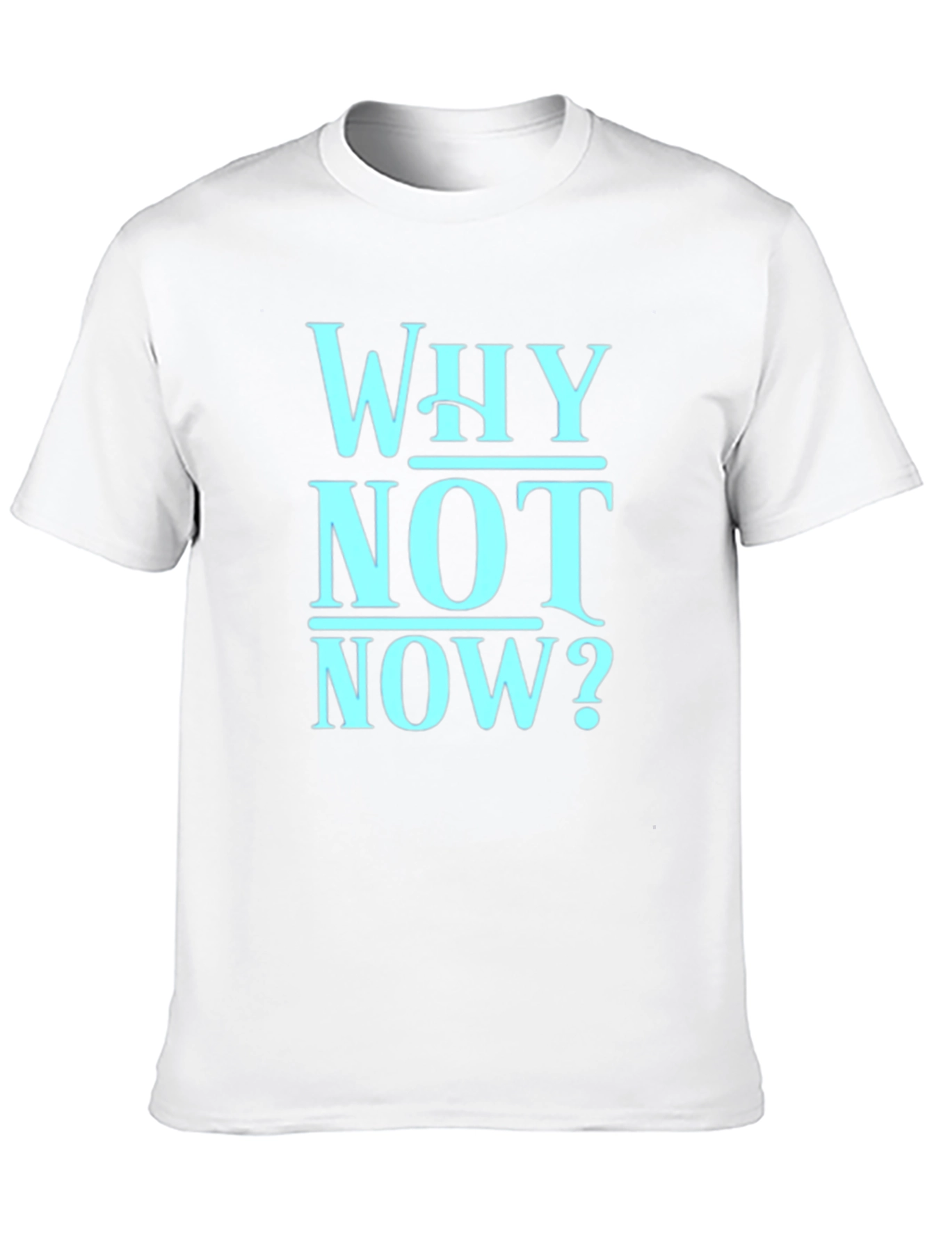 Why Not Now? Graphic Tee - Mens Black T-Shirt