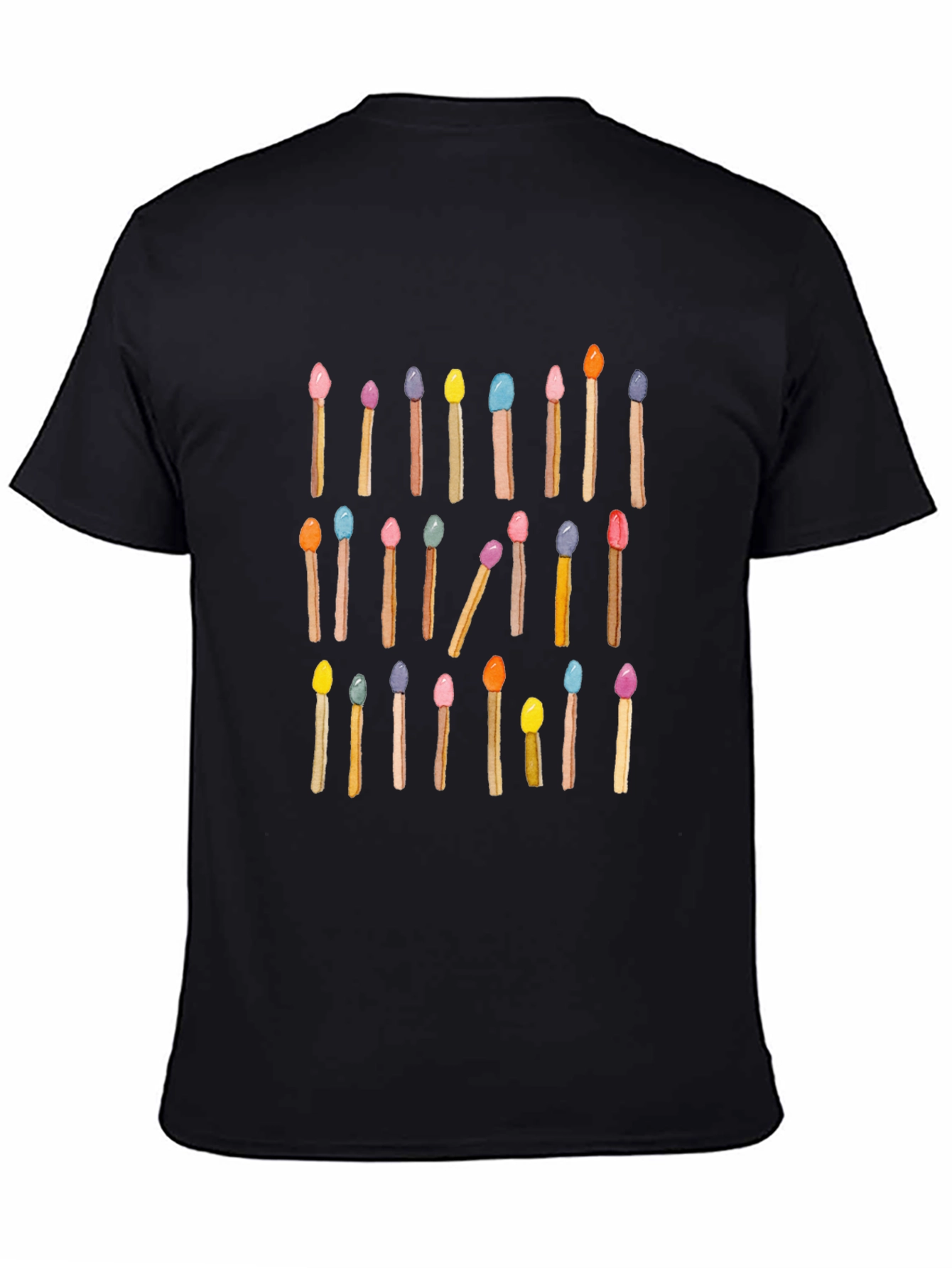 Colorful Matches Graphic T-Shirt