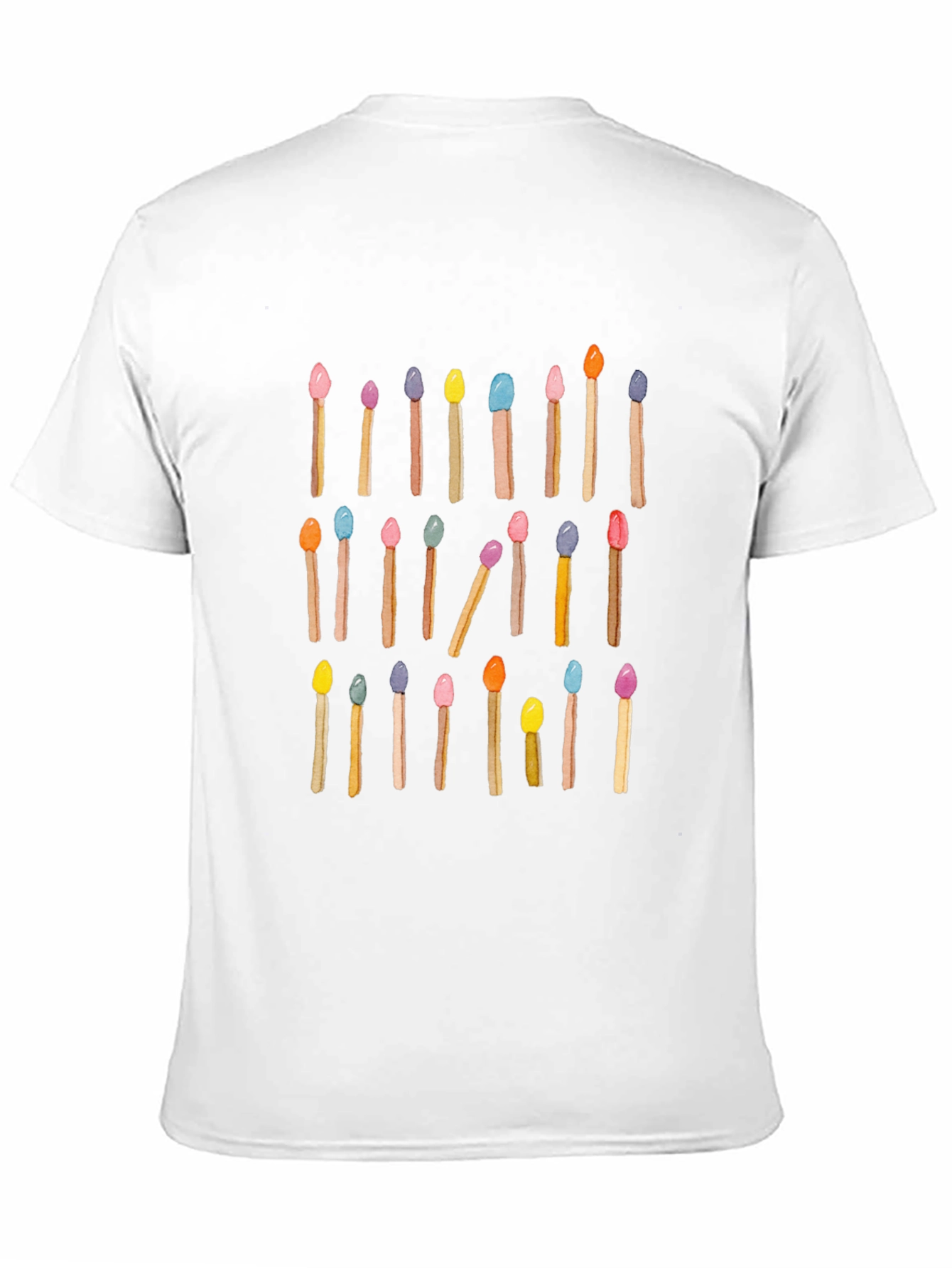 Colorful Matches Graphic T-Shirt