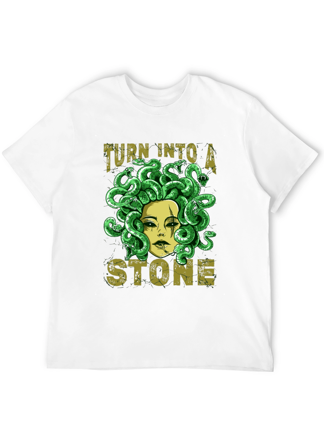 Medusa Graphic Print Black T-Shirt