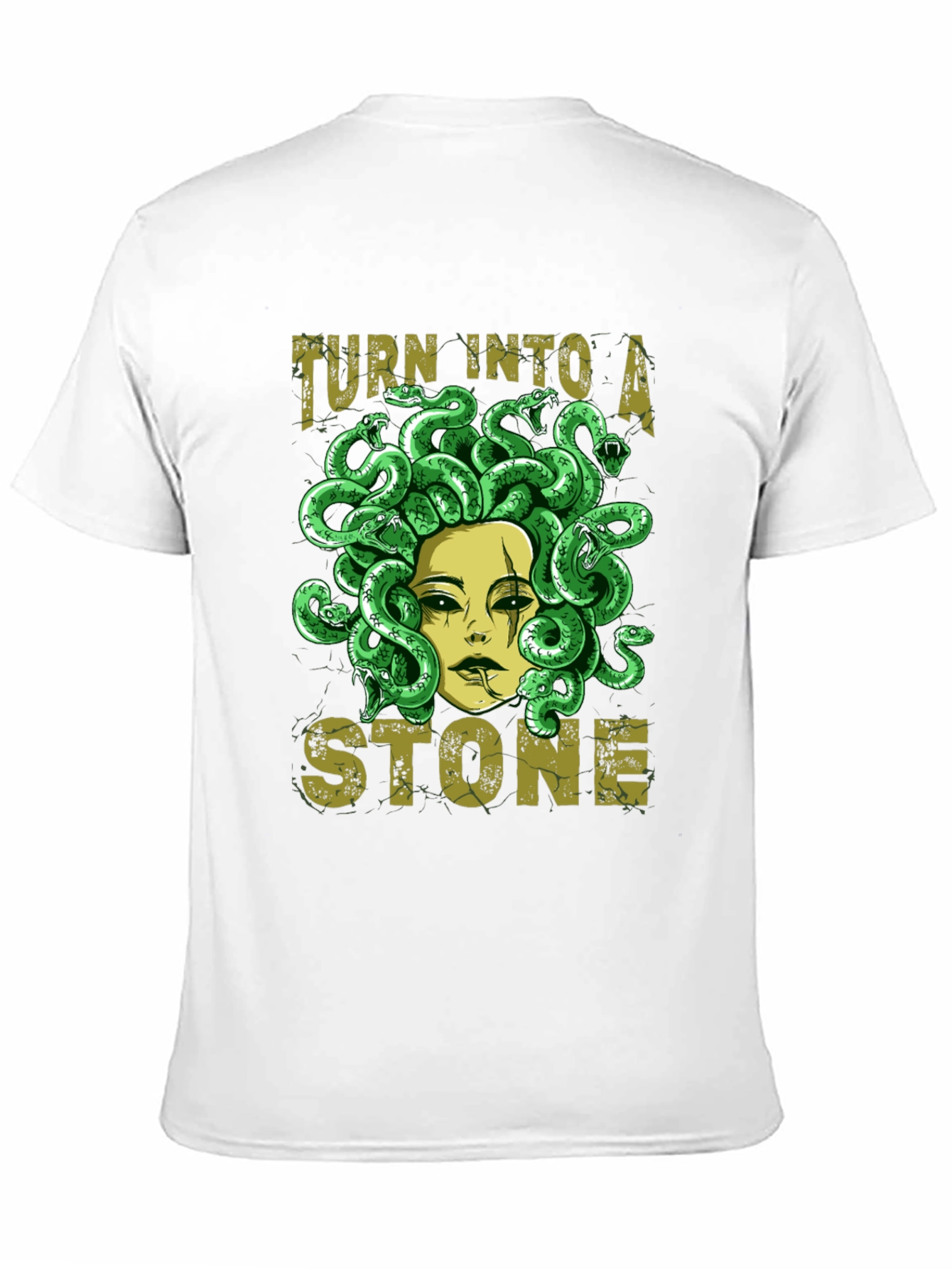 Medusa Graphic Print Black T-Shirt